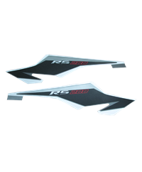 SELE ALTI PANEL ETİKETİ TAKIM EURO 4 RENK:SİYAH GRİ PULSAR 200RS/BAJAJ