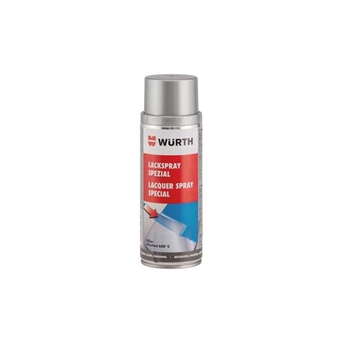 WÜRTH GÜMÜŞ 650°C ISIYA DAYANIKLI SPREY BOYA 400 ML