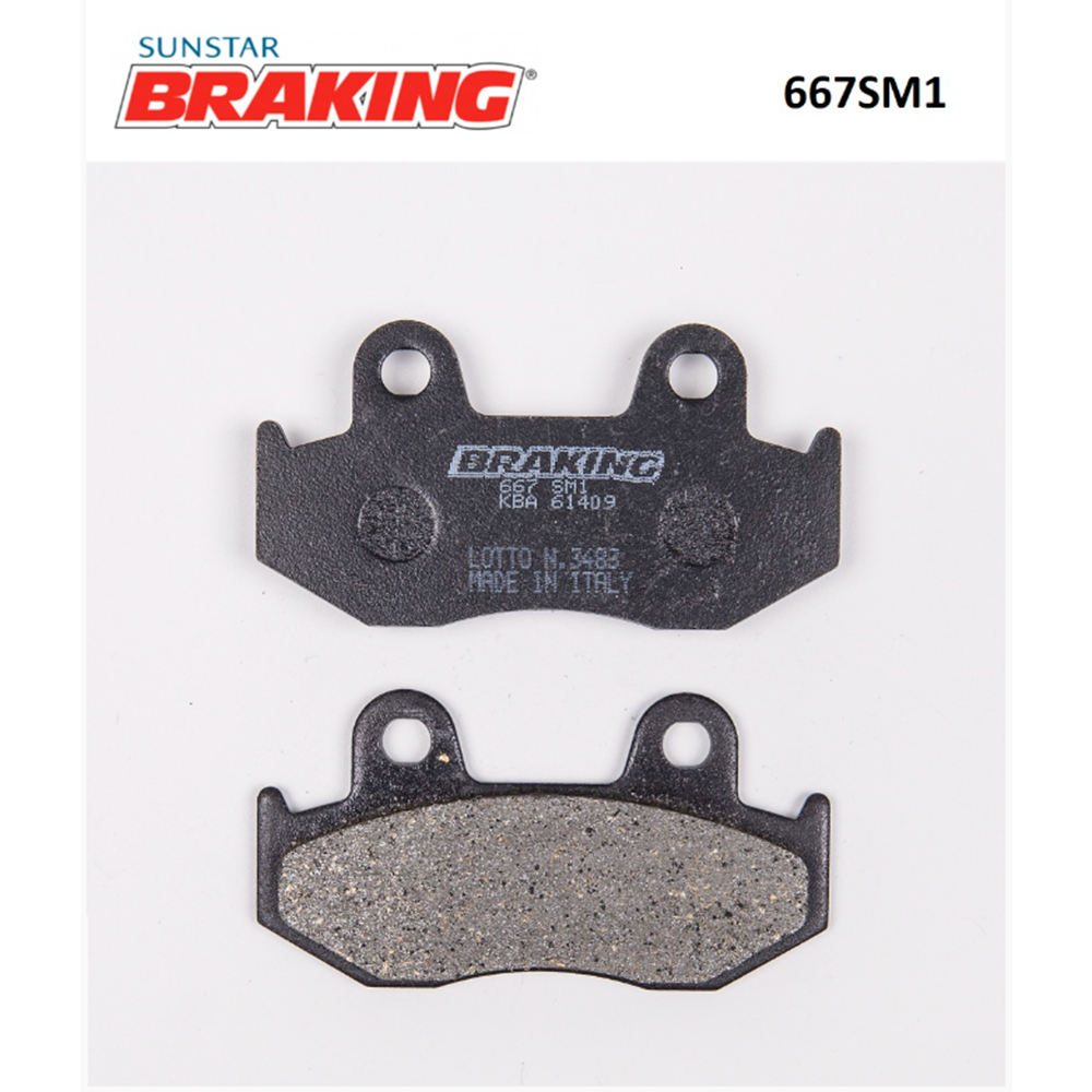 HONDA ACTİVA 125 / DYLAN / SPACY / PSi / SUZUKİ BURGMAN YARI METALK ÖN FREN BALATASI 667SM1