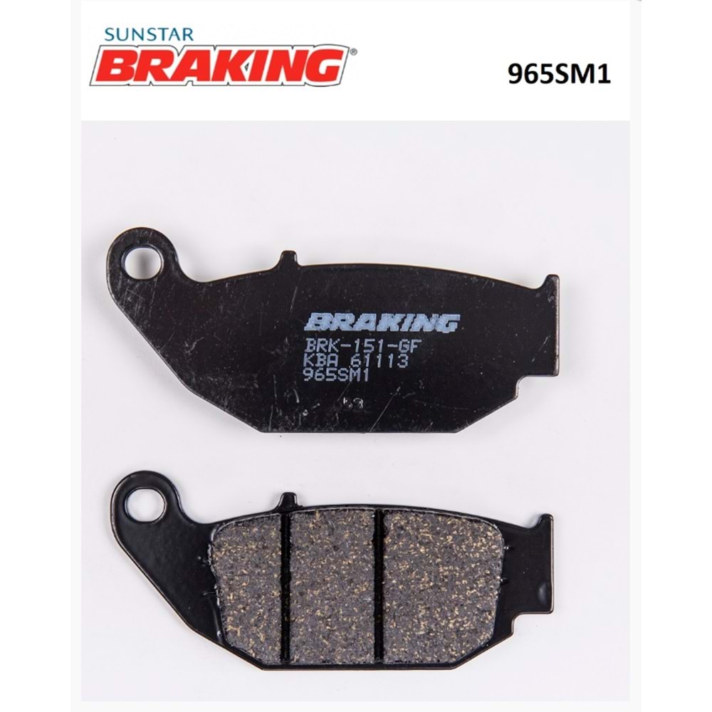 HONDA CRF 250 L/RALLY ARKA FREN BALATASI YARI METALİK BRAKING 965SM1