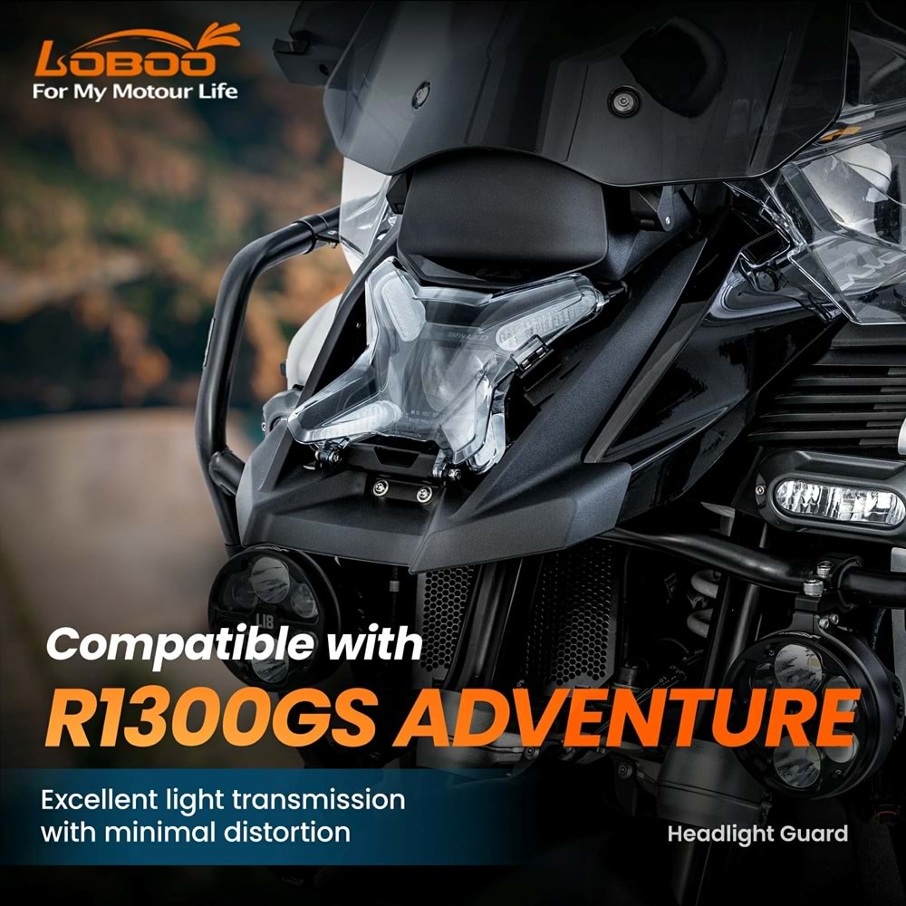 LOBOO BMW R 1300 GS MANYETİK FAR KORUYUCU ŞEFFAF