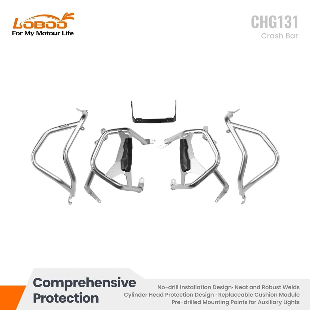 LOBOO BMW R1300 GS KORUMA DEMİRİ ÜST VE ALT - GRİ