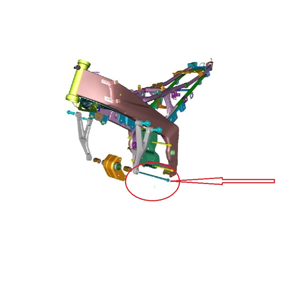 MOTOR BAĞLAMA CİVATASI ÖN PULSAR NS150/AS150 BAJAJ