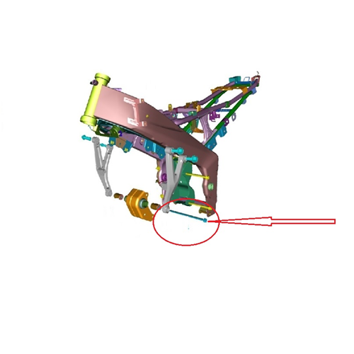 MOTOR BAĞLAMA CİVATASI ÖN PULSAR NS150/AS150 BAJAJ