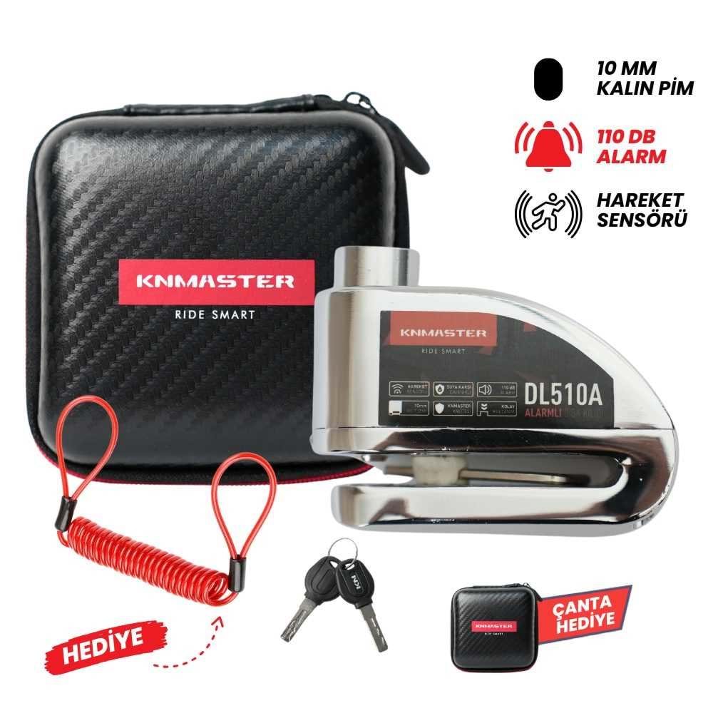 KNMASTER DL510A 10 MM ALARMLI DİSK KİLİDİ