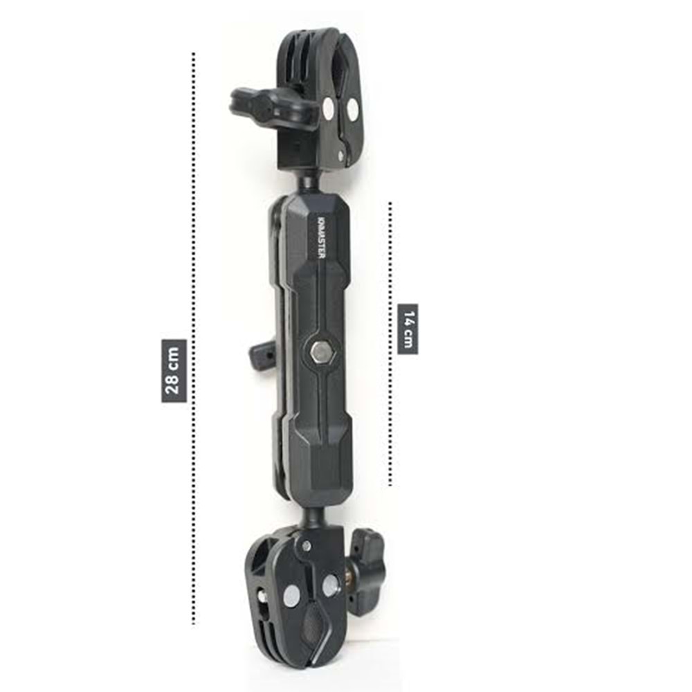 KNMASTER MC200LÇift Bağlantılı Motosiklet Aksiyon Kamera Destek Aparatı