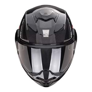 Scorpion Exo-Tech Evo Carbon CAD Çene Açılabilir Motosiklet Kaskı Siyah / Kırmızı