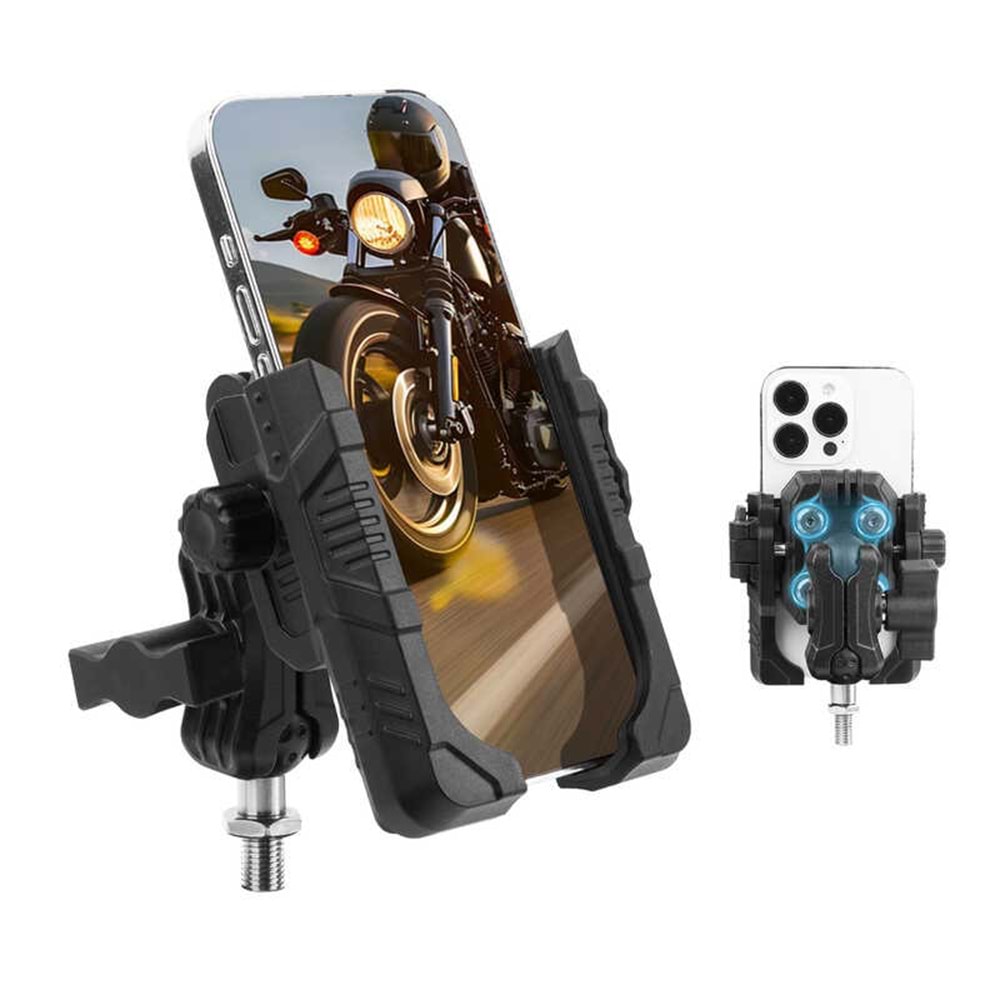 MECHRIG M10 VİDALI MOTOSİKLET TELEFON TUTUCU