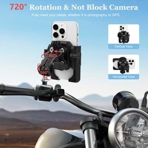 MECHRIG M10 VİDALI MOTOSİKLET TELEFON TUTUCU