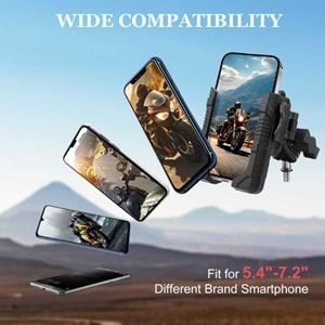MECHRIG M10 VİDALI MOTOSİKLET TELEFON TUTUCU