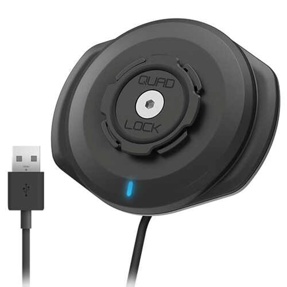 QUADLOCK USB HAVA KOŞULLARINA DAYANIKLI KABLOSUZ ŞARJ BAŞLIĞI