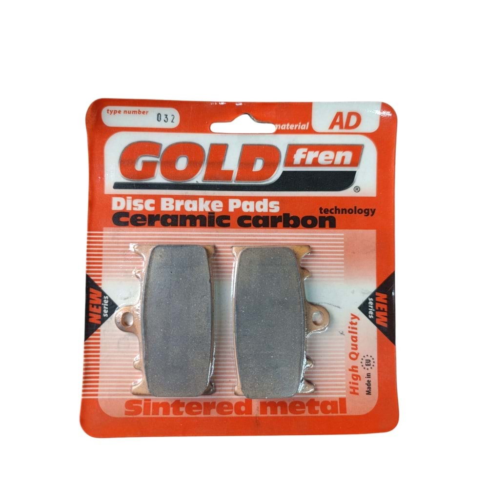 KAWASAKİ VERSYS 1000 (12-19) & ZZR 600 (06-07) ÖN FREN BALATASI GOLD AD 032