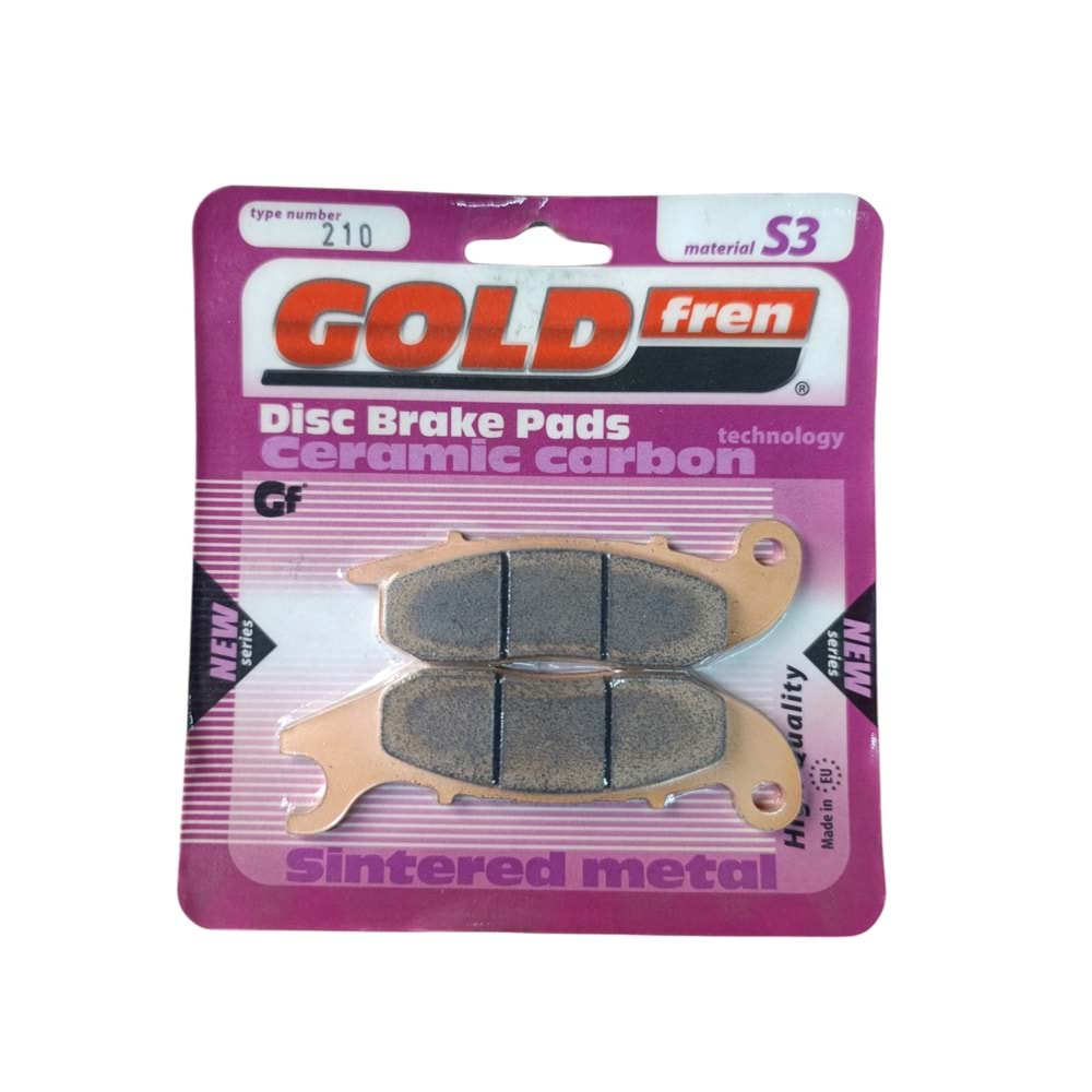 HONDA CBR 125 & INNOVA 125 & MSX 125 ÖN FREN BALATASI GOLD AD 210