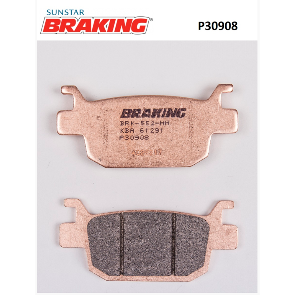 SEHA 125/SEHA 150 SİNTERLİ ARKA FREN BALATASI BRAKING P30908