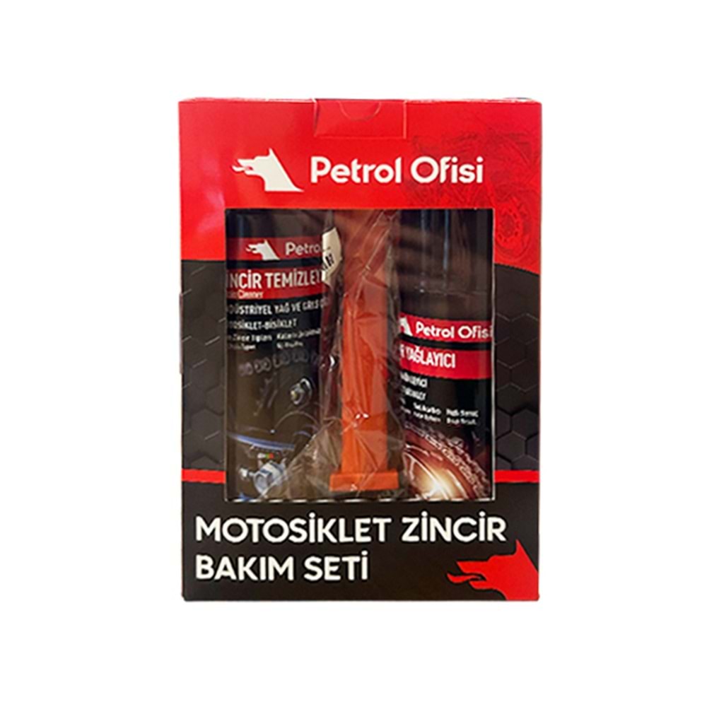 : PETROL OFİSİ ZİNCİR BAKIM SETİ (Özel Kutu Temizleme Fırçalı Set)