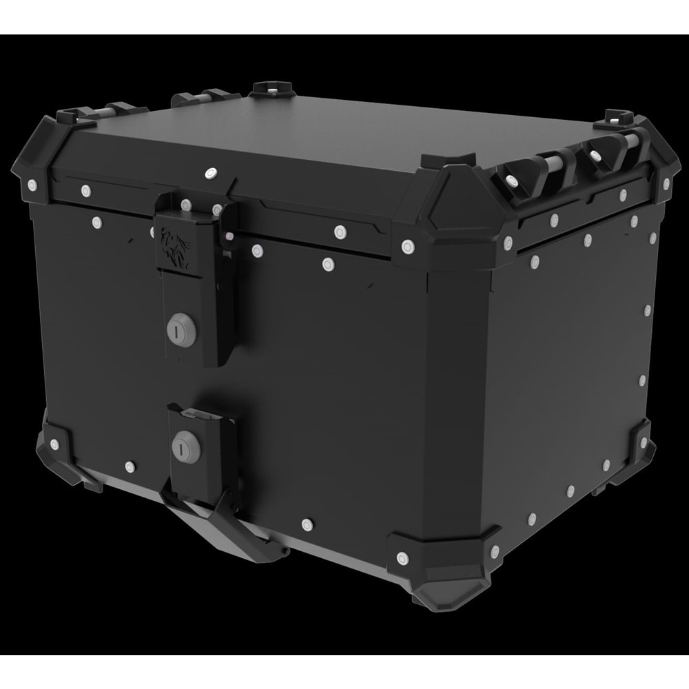 45 LİTRE ALÜMİNYUM ÇANTA STANDART SİYAH MOTOÜÇEL