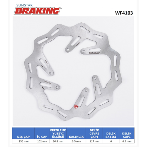 HONDA CRF 250 L DALGALI ÖN FREN DİSKİ BRAKING